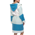 MULTI COLOR ROBE WITH HOOD in Light Blue Petrol color made of 100% Turkish cotton Turkish Towel by buldano in Turkey