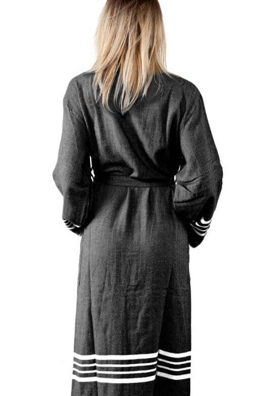 FARMHOUSE PREMIUM KIMONO ROBE in color made of 100% Turkish cotton Turkish Towel by buldano in Turkey