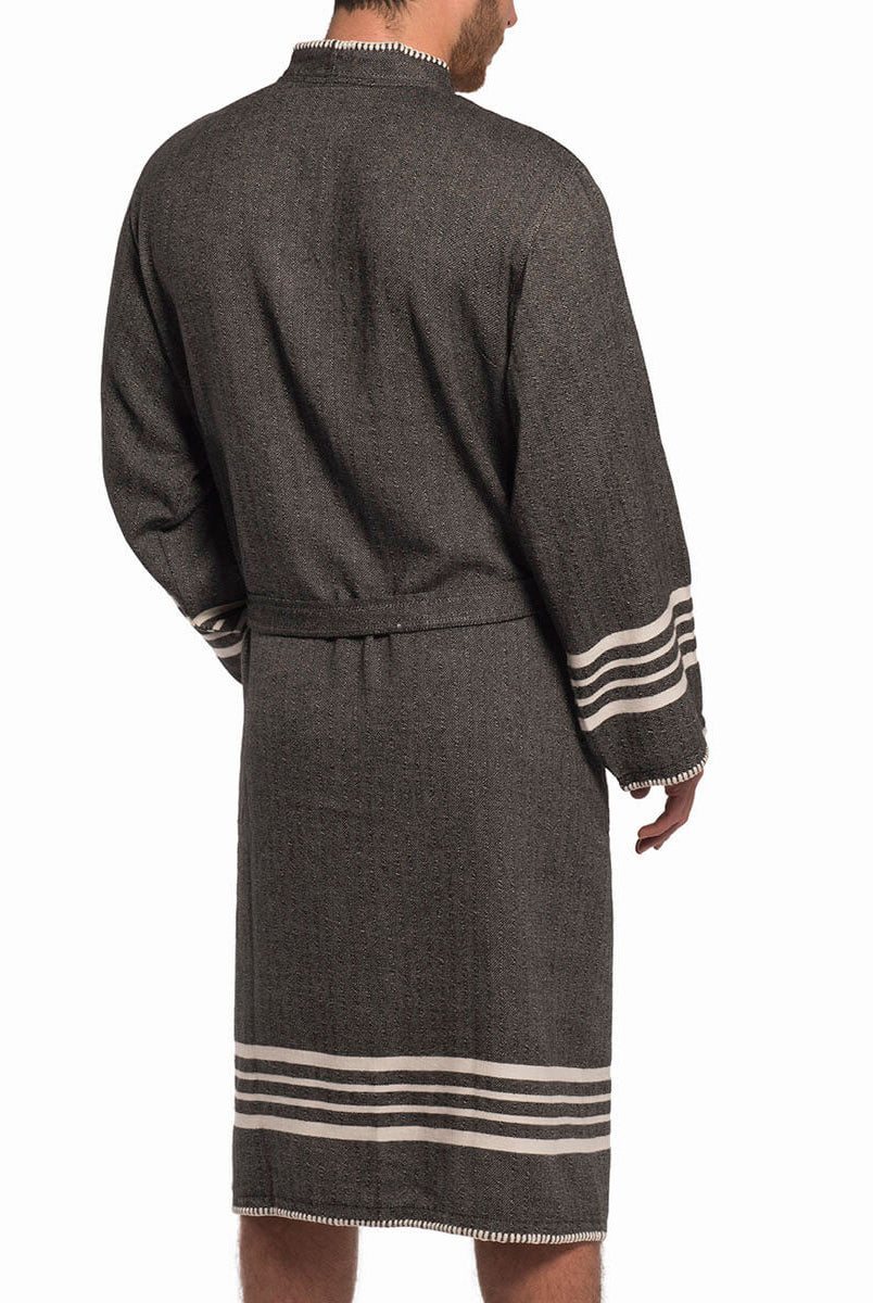 FARMHOUSE PREMIUM KIMONO ROBE in color made of 100% Turkish cotton Turkish Towel by buldano in Turkey