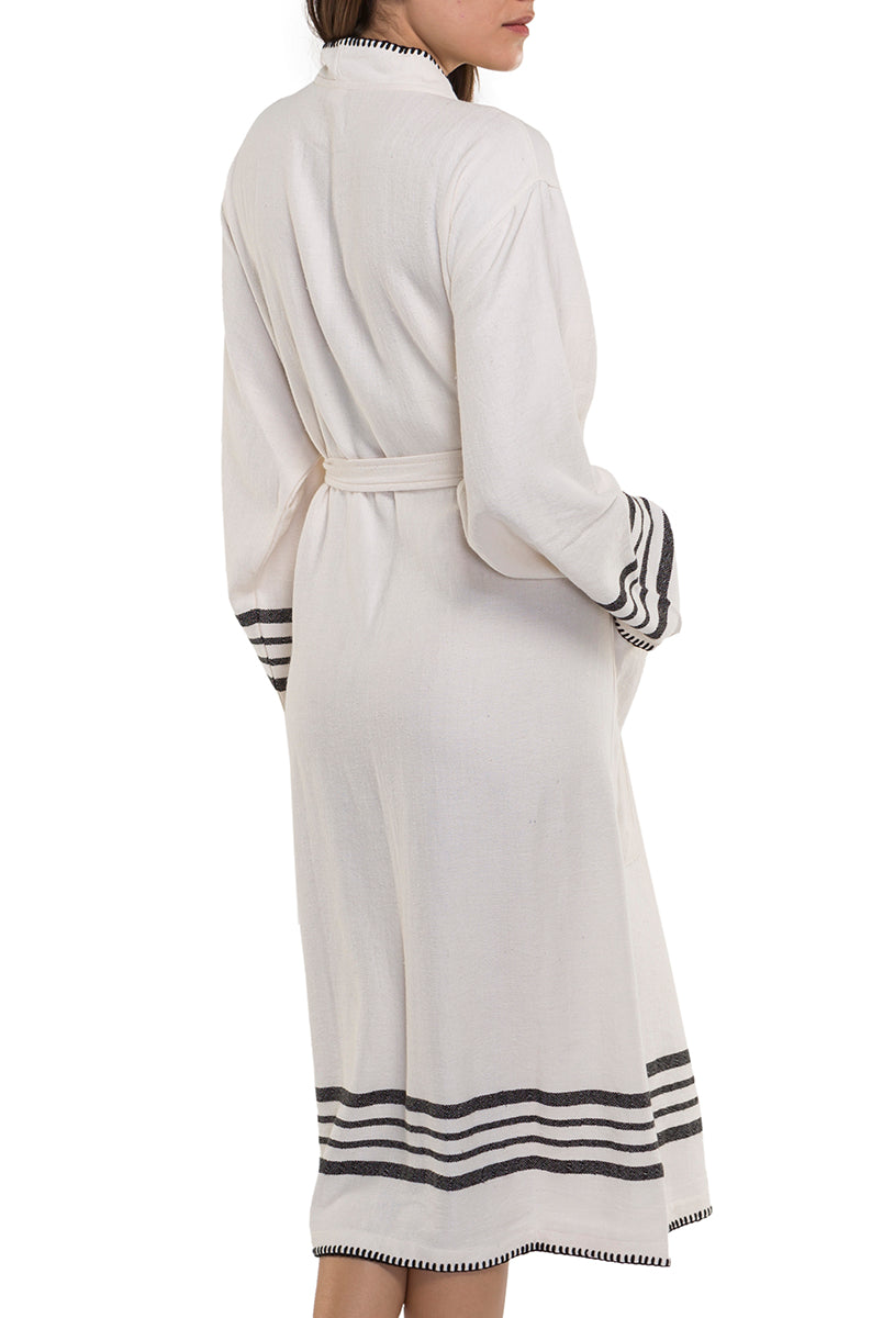 FARMHOUSE PREMIUM KIMONO ROBE in color made of 100% Turkish cotton Turkish Towel by buldano in Turkey