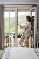 HAND PRINTED ROBE in color made of 100% Turkish cotton Turkish Towel by buldano in Turkey