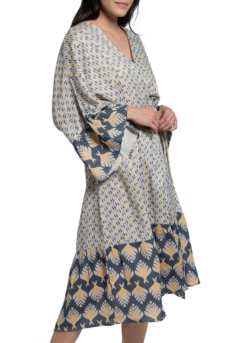 Printed Kimono Robe in color made of 100% Turkish cotton Turkish Towel Robe by buldano in Turkey