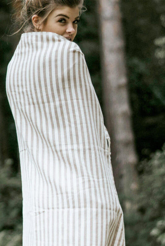 Striped Turkish Towel in color made of 100% Turkish cotton Turkish Towel by buldano in Turkey