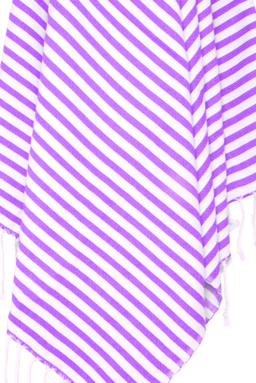 Striped Turkish Towel in Purple color made of 100% Turkish cotton Turkish Towel by buldano in Turkey