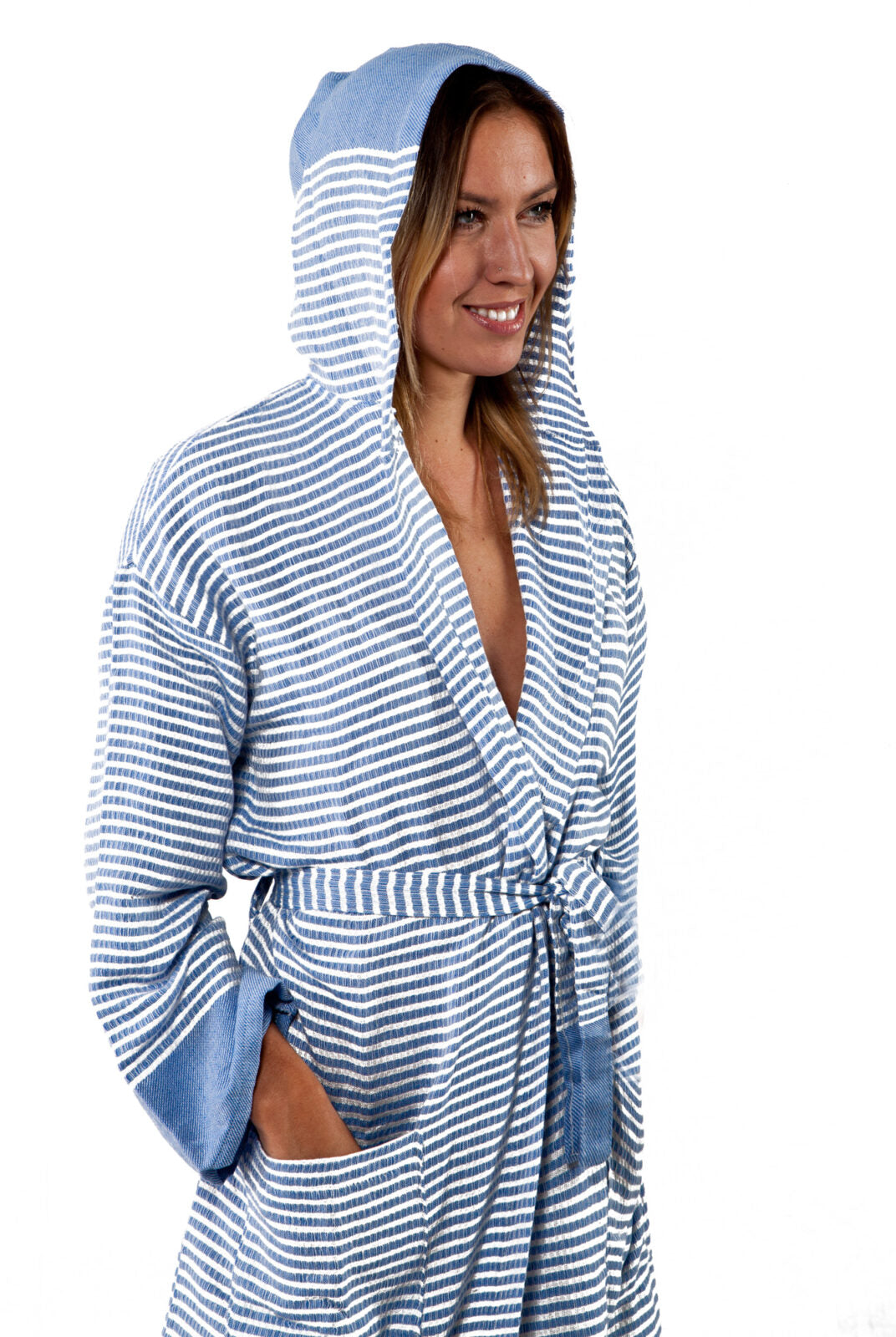 Turkish Towel Robe - SAMPLE SALE in color made of 100% Turkish cotton Turkish Towel Robe by buldano in Turkey