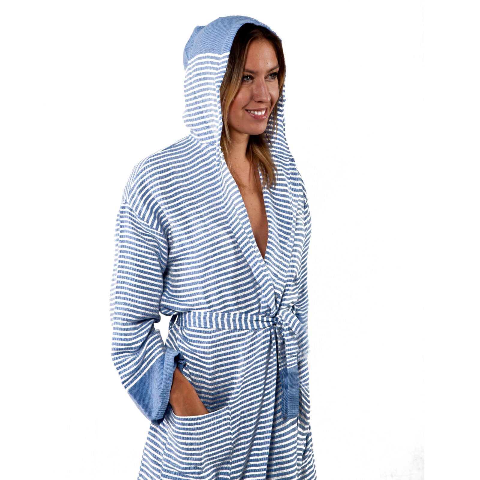 Turkish Towel Robe - SAMPLE SALE in color made of 100% Turkish cotton Turkish Towel Robe by buldano in Turkey