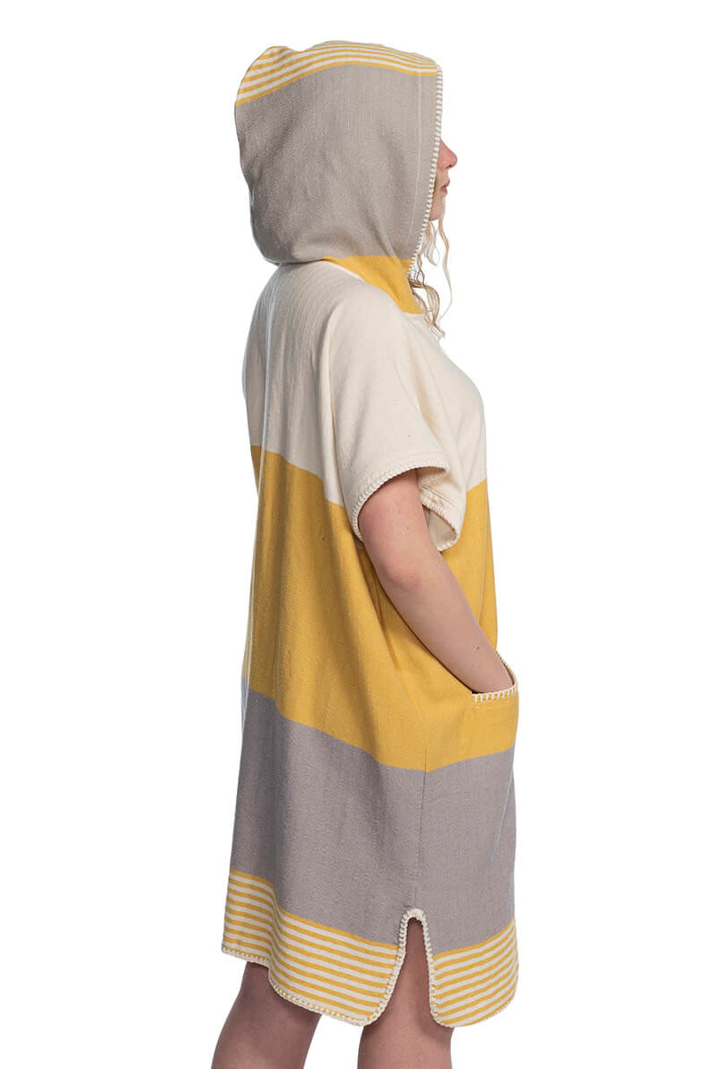 Multi Color Cover Up, Poncho in color made of 100% Turkish cotton Poncho by buldano in Turkey