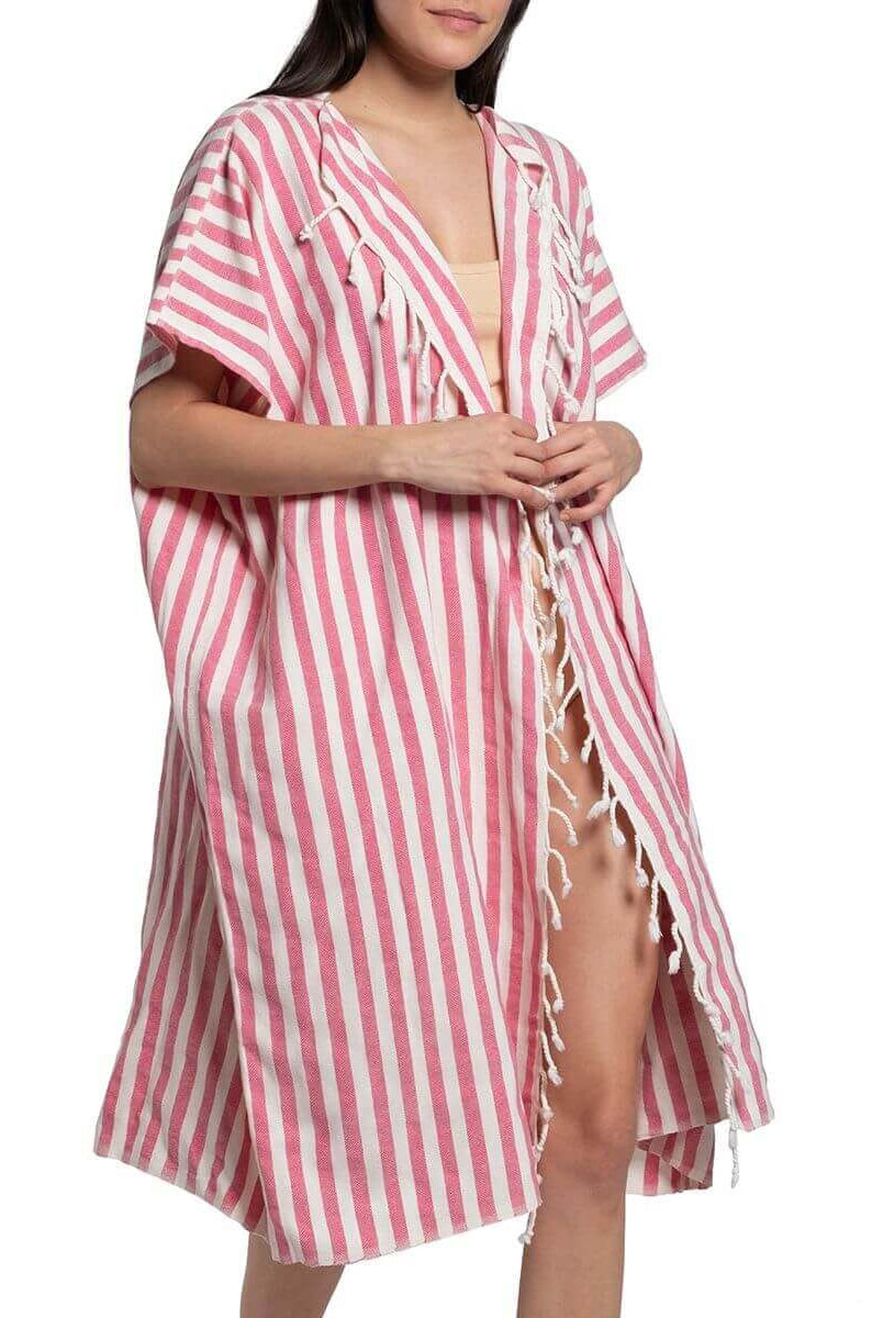 Santorini Jacket | Beach cover up in color made of 100% Turkish cotton Jacket by buldano in Turkey
