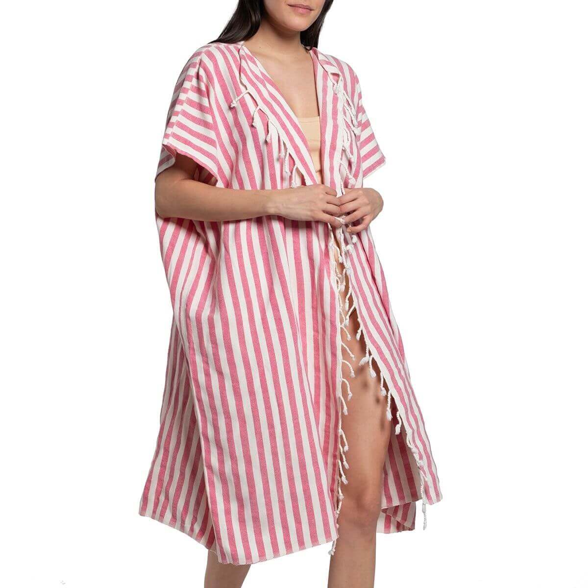 Santorini Jacket | Beach cover up in color made of 100% Turkish cotton Jacket by buldano in Turkey