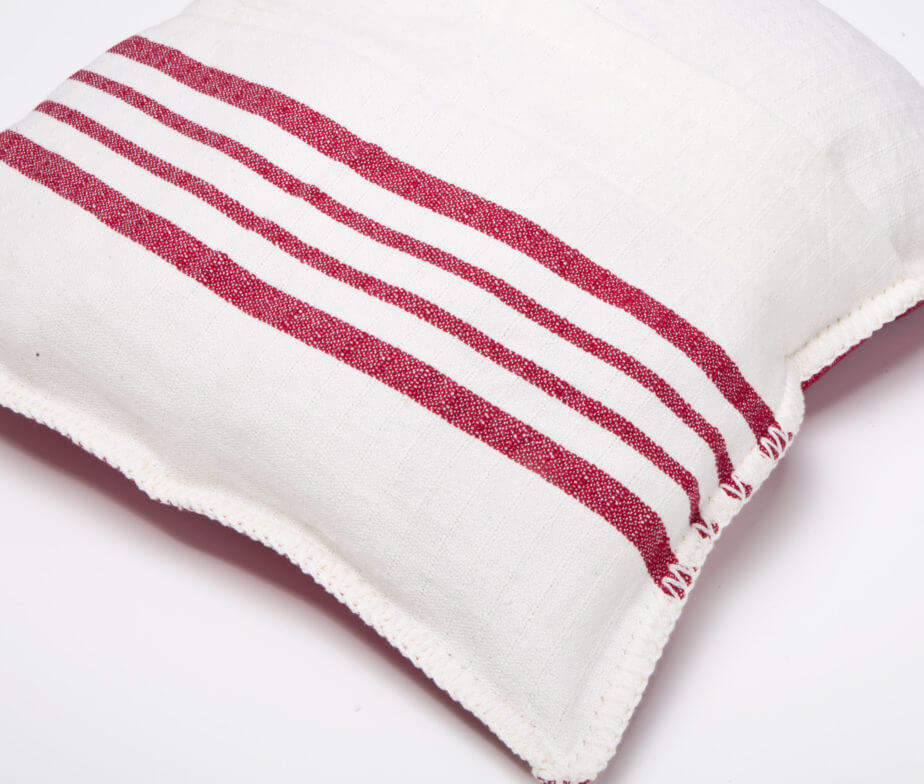 FARMHOUSE PILLOW COVER in color made of 100% Turkish cotton Pillow Cover by buldano in Turkey