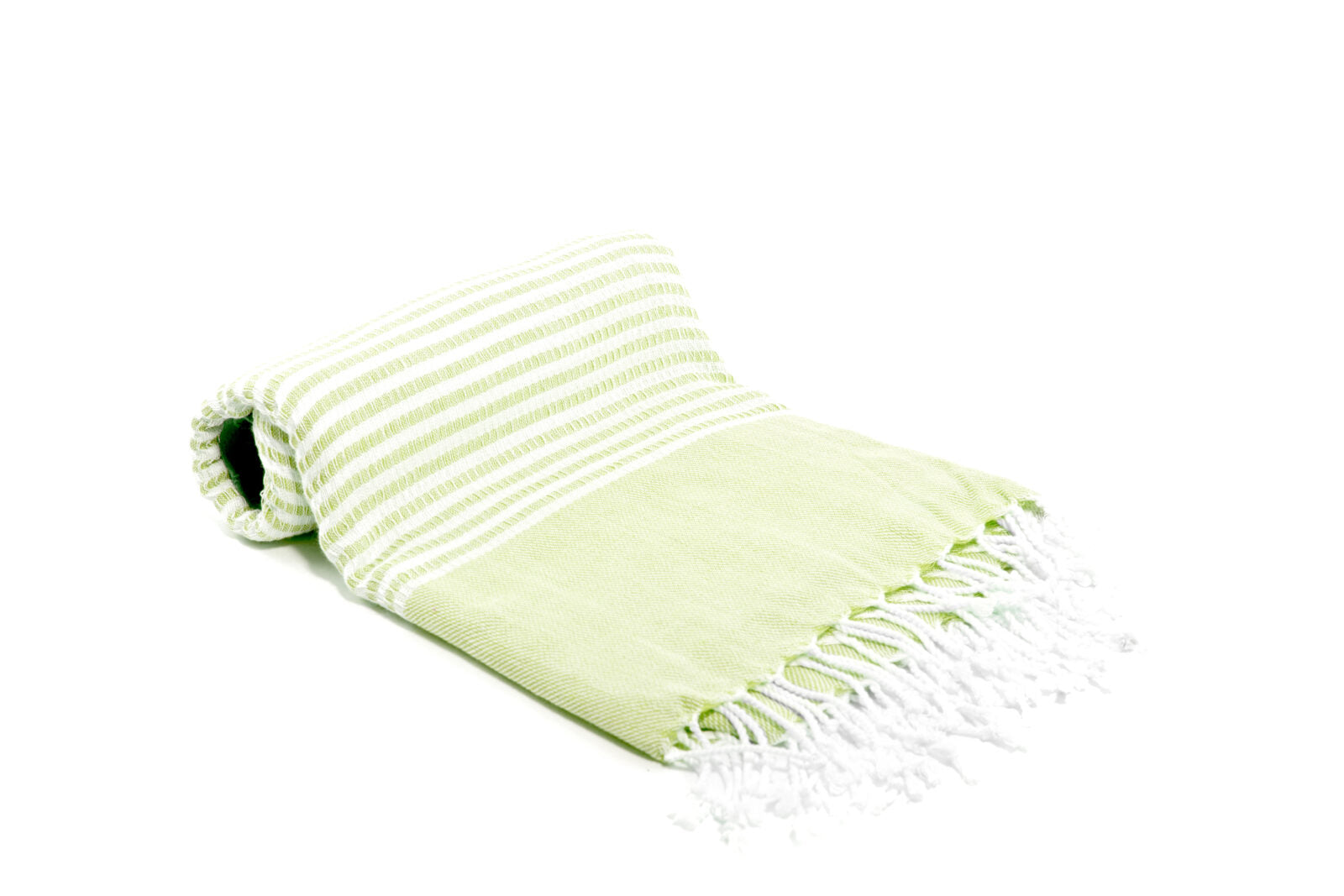 Turkish Towel - SAMPLE SALE in Lime Green color made of 100% Turkish cotton Turkish Towel by buldano in Turkey