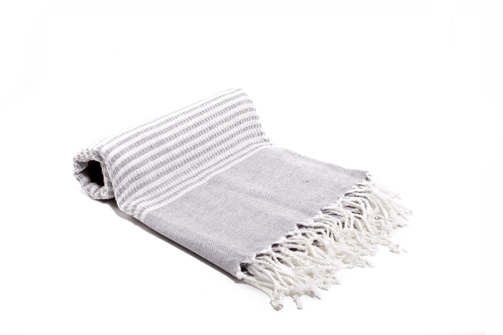 Turkish Towel - SAMPLE SALE in Light Grey color made of 100% Turkish cotton Turkish Towel by buldano in Turkey