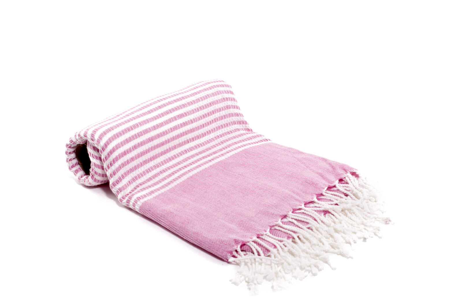 Turkish Towel - SAMPLE SALE in Fuschia color made of 100% Turkish cotton Turkish Towel by buldano in Turkey