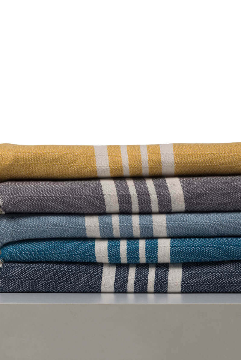 Farm House Turkish Towel with Fringes in color made of 100% Turkish cotton by buldano in Turkey
