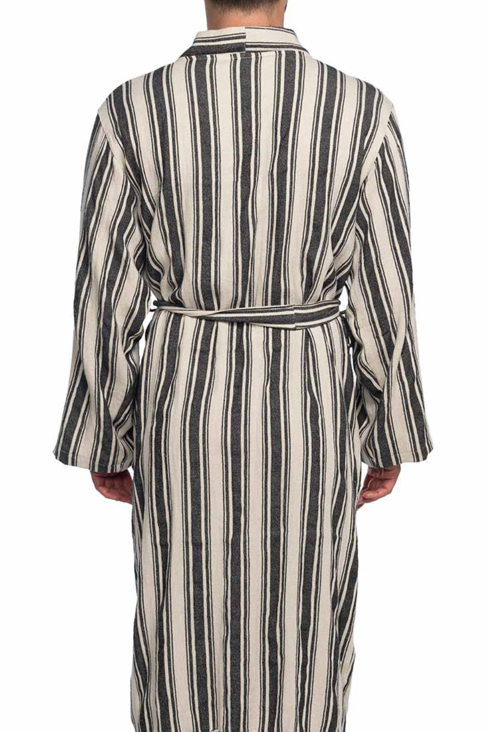 COTTON LINEN BLEND KIMONO COLLAR UNISEX ROBE in color made of 100% Turkish cotton Turkish Towel by buldano in Turkey