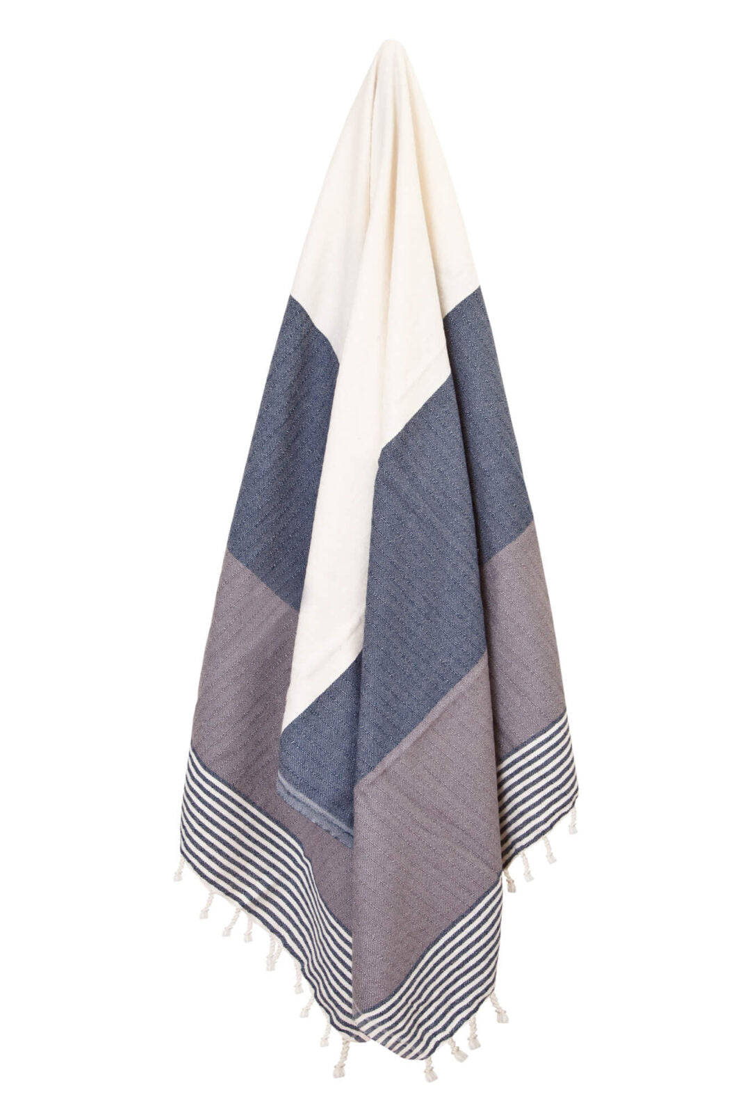 Multi Color Turkish Towel in Navy Dark Grey Natural color made of 100% Turkish cotton by buldano in Turkey