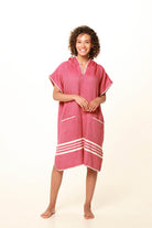 Beach Cover Up, Poncho with Hood in color made of 100% Turkish cotton Poncho by buldano in Turkey