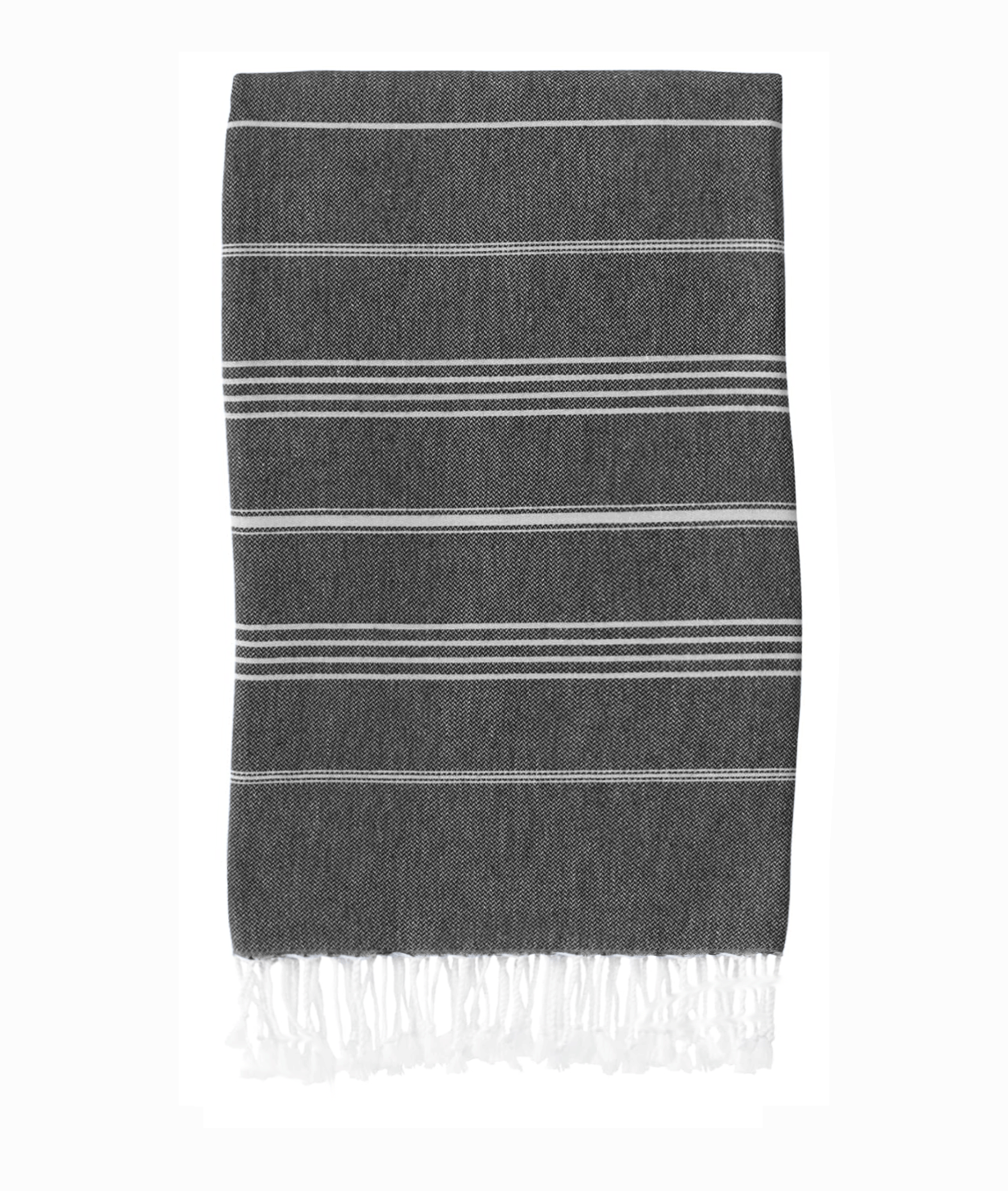 Classic Turkish Towel - Sample Sale in Black color made of 100% Turkish cotton Turkish Towel by buldano in Turkey