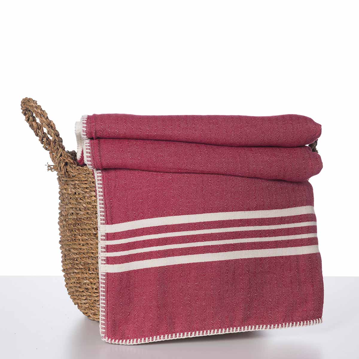 FARMHOUSE DOUBLE SIDED THROW in color made of 100% Turkish cotton Throw by buldano in Turkey