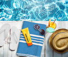 Farm House Turkish Towel without Fringe in color made of 100% Turkish cotton by buldano in Turkey