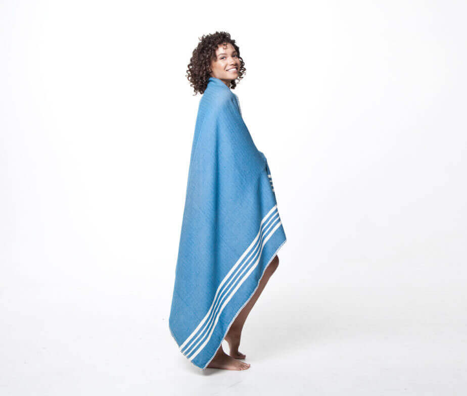 Farm House Turkish Towel without Fringe in color made of 100% Turkish cotton by buldano in Turkey