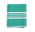 Farm House Turkish Towel without Fringe in Fanfare Green color made of 100% Turkish cotton by buldano in Turkey