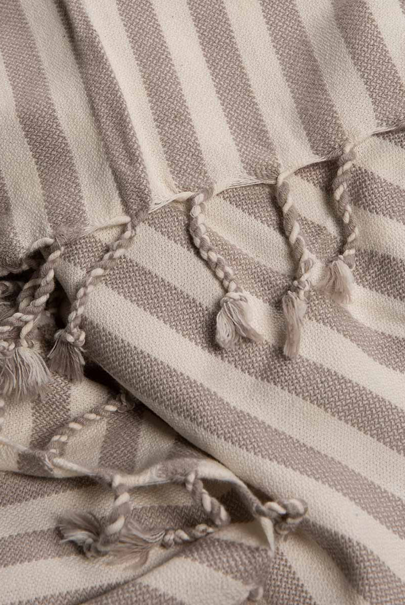 Vertical Striped Turkish Towel With Fringe in color made of 100% Turkish cotton Turkish Towel by buldano in Turkey