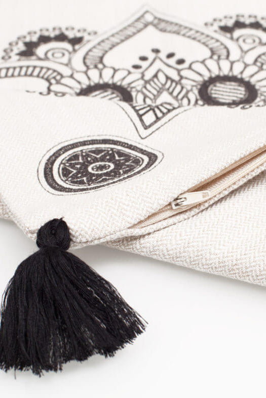 BOHO PILLOW COVER in color made of 100% Turkish cotton Pillow Cover by buldano in Turkey