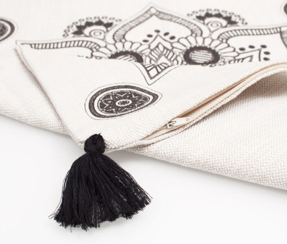 BOHO PILLOW COVER in color made of 100% Turkish cotton Pillow Cover by buldano in Turkey