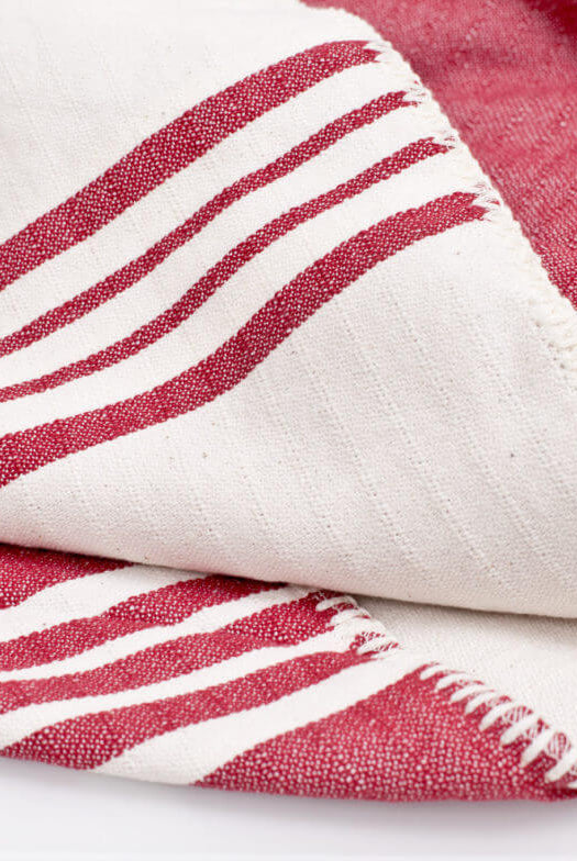 FARMHOUSE DOUBLE SIDED THROW in color made of 100% Turkish cotton Throw by buldano in Turkey