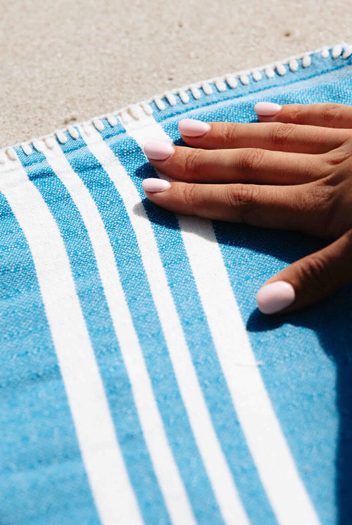 Farm House Turkish Towel without Fringe in color made of 100% Turkish cotton by buldano in Turkey