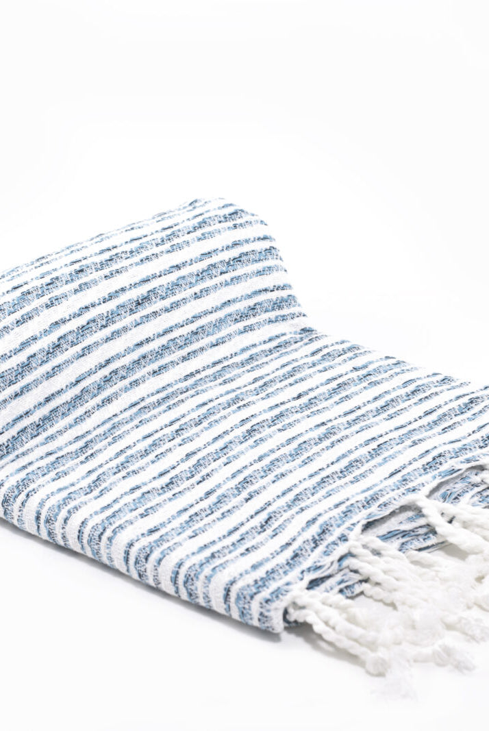 Turkish Towel - SAMPLE SALE in Air Blue color made of 100% Turkish cotton Turkish Towel by buldano in Turkey