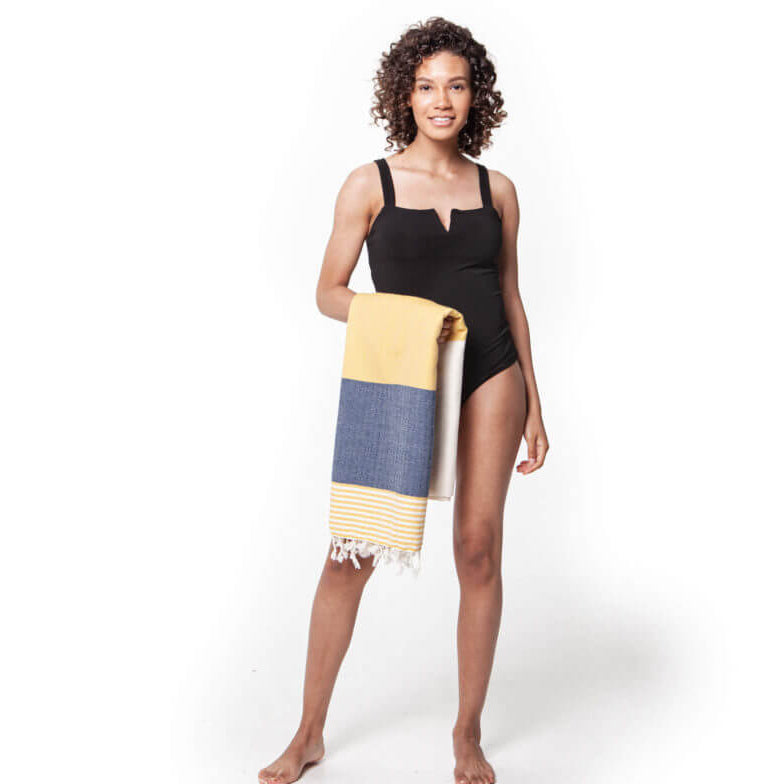 Multi Color Turkish Towel in color made of 100% Turkish cotton by buldano in Turkey