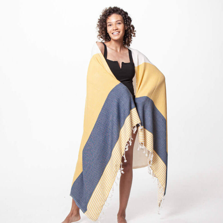 Multi Color Turkish Towel in color made of 100% Turkish cotton by buldano in Turkey