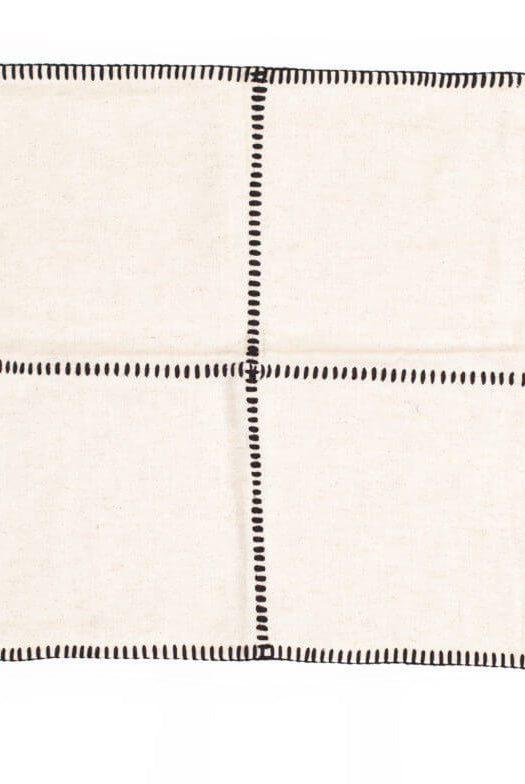 PATCHWORK LINEN/COTTON PILLOW COVER in color made of 100% Turkish cotton Pillow Cover by buldano in Turkey