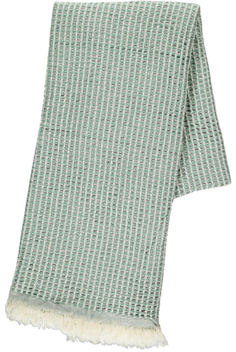 Super Soft Waffle Turkish Towel in Almond Green color made of 100% Turkish cotton Turkish Towel by buldano in Turkey