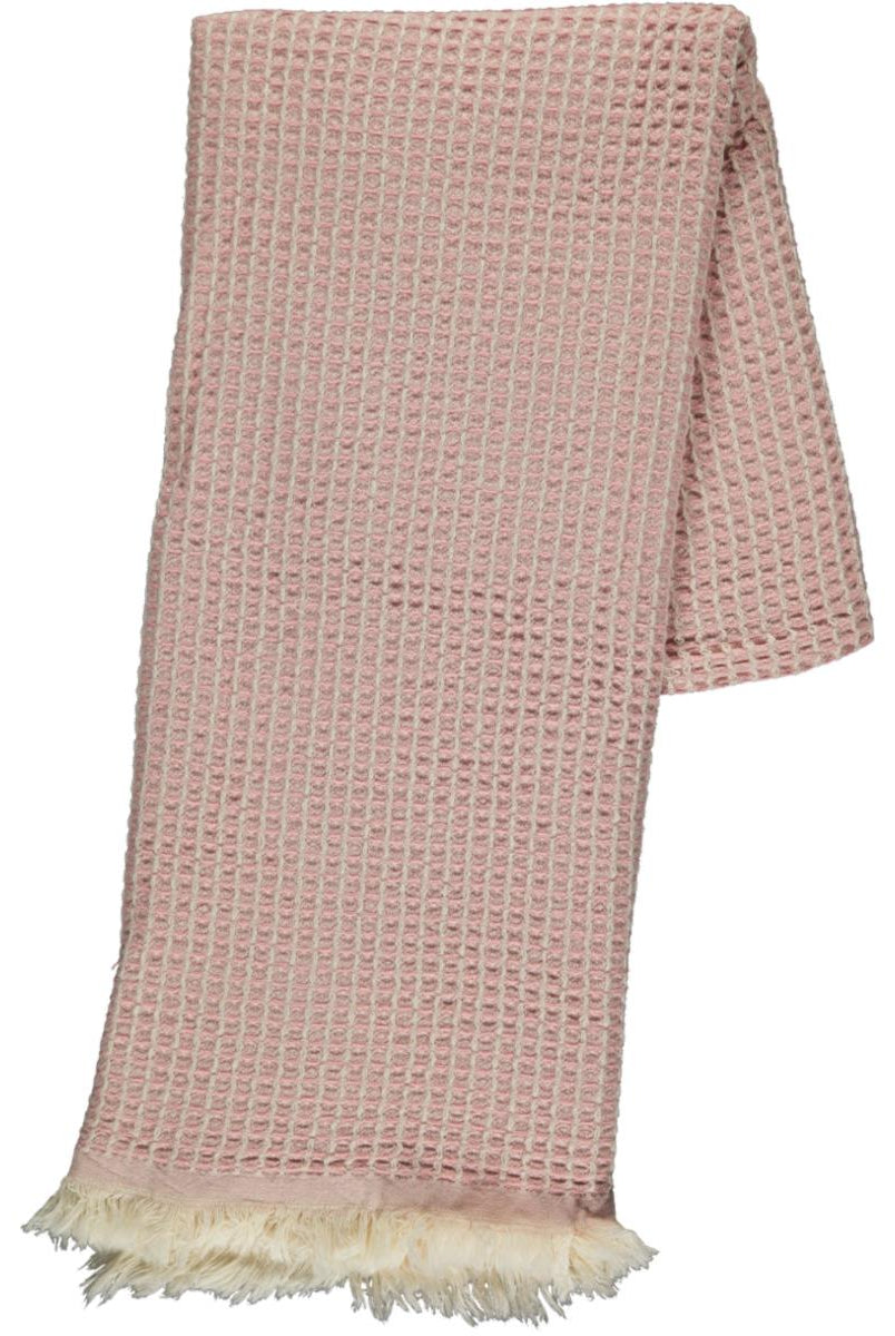 Super Soft Waffle Turkish Towel in Rose Pink color made of 100% Turkish cotton Turkish Towel by buldano in Turkey