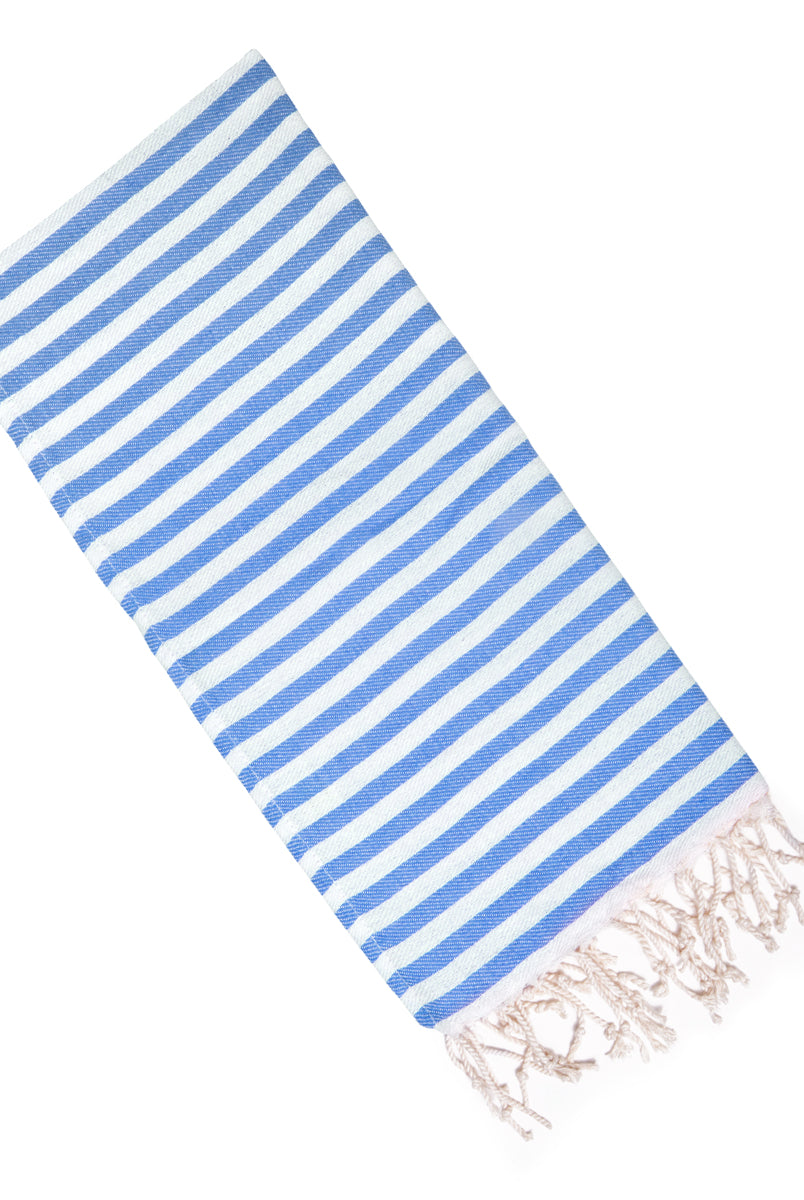 Mini Towel - SAMPLE SALE in Blue color made of 100% Turkish cotton Turkish Towel by buldano in Turkey