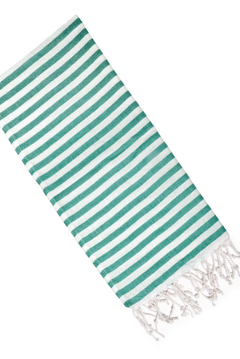 Mini Towel - SAMPLE SALE in Green color made of 100% Turkish cotton Turkish Towel by buldano in Turkey