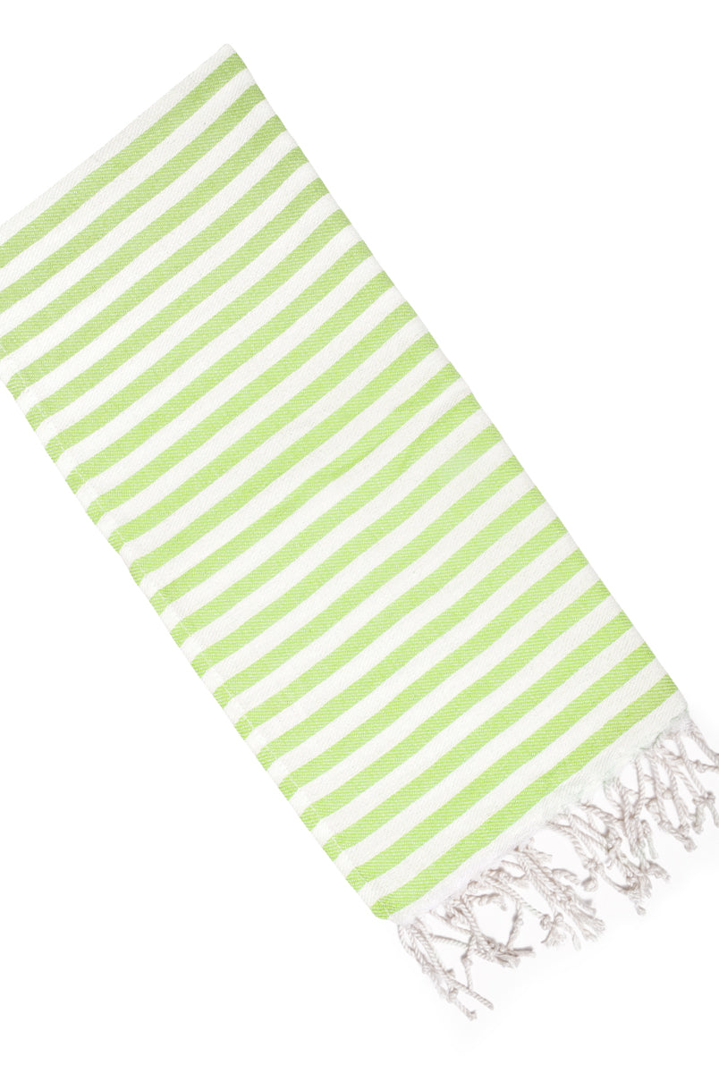 Mini Towel - SAMPLE SALE in Lime Green color made of 100% Turkish cotton Turkish Towel by buldano in Turkey