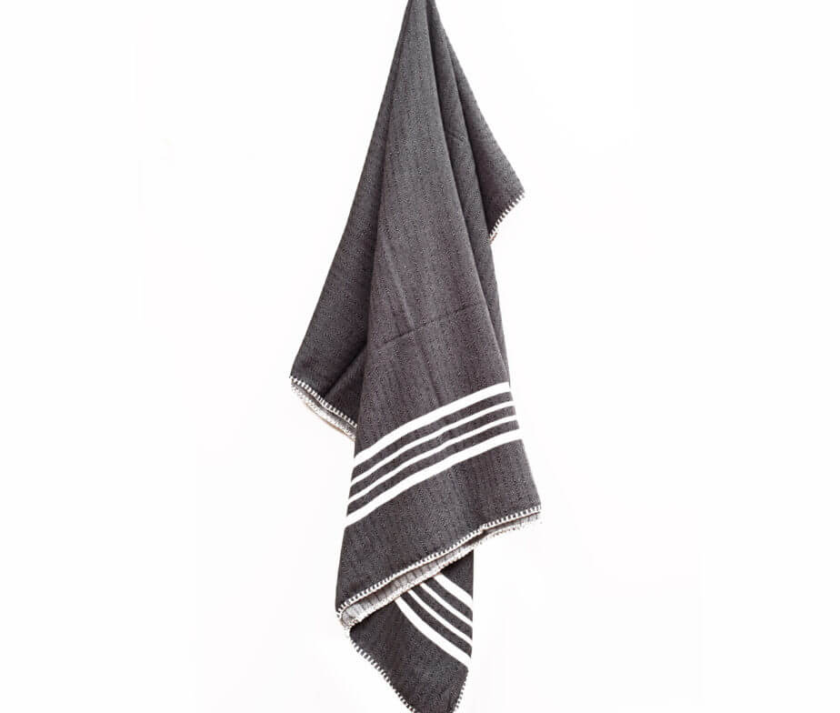 Farm House Turkish Towel without Fringe in color made of 100% Turkish cotton by buldano in Turkey