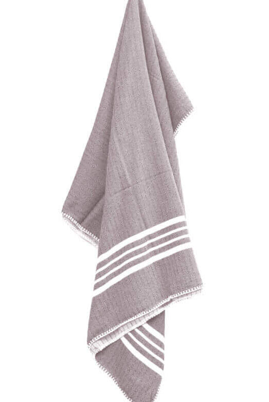 Farm House Turkish Towel without Fringe in color made of 100% Turkish cotton by buldano in Turkey