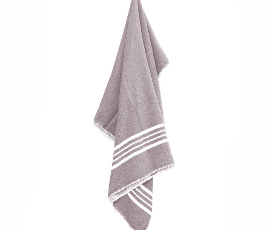 Farm House Turkish Towel without Fringe in color made of 100% Turkish cotton by buldano in Turkey