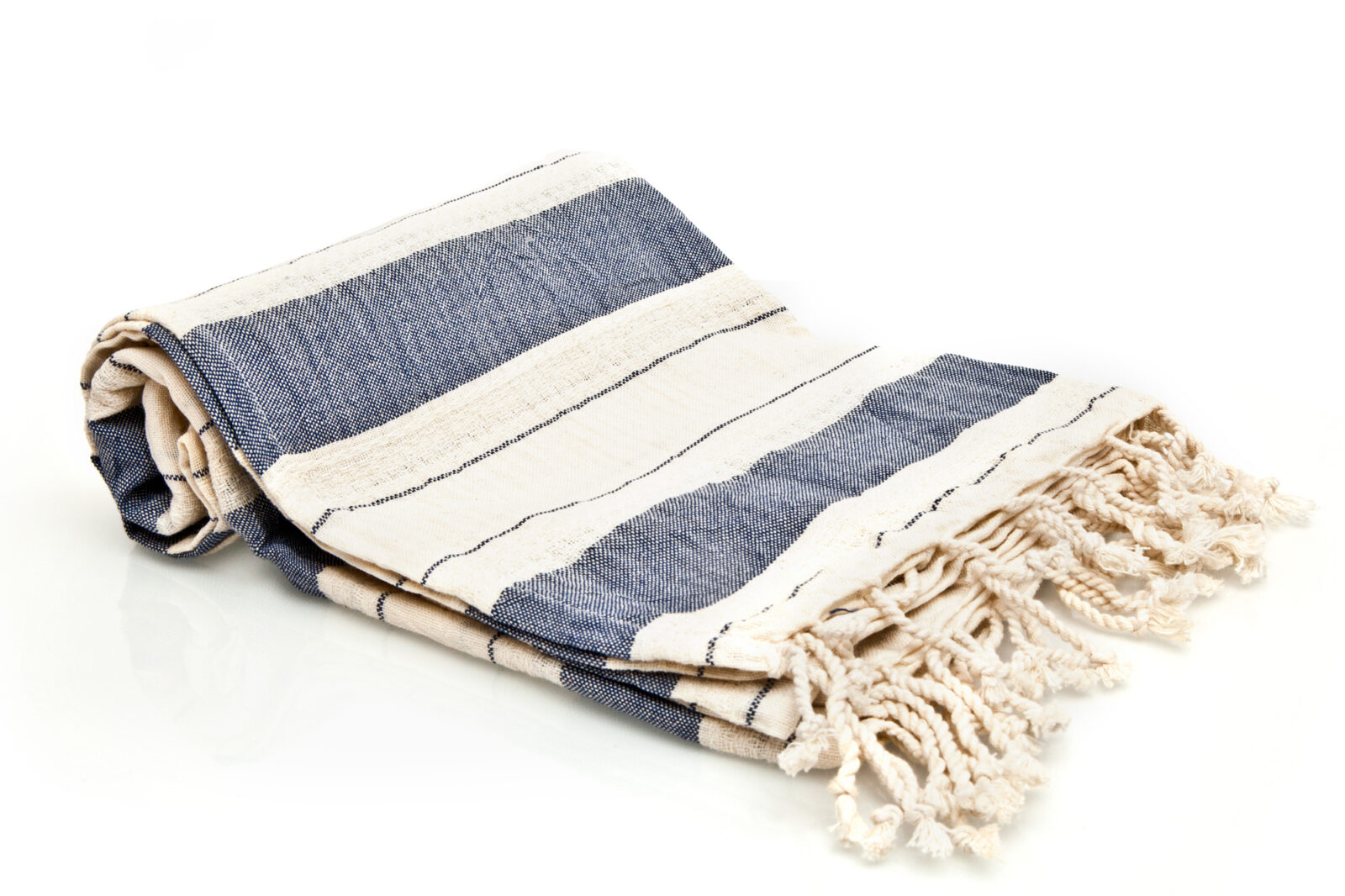 Turkish Towel - SAMPLE SALE in Navy color made of 100% Turkish cotton Turkish Towel by buldano in Turkey