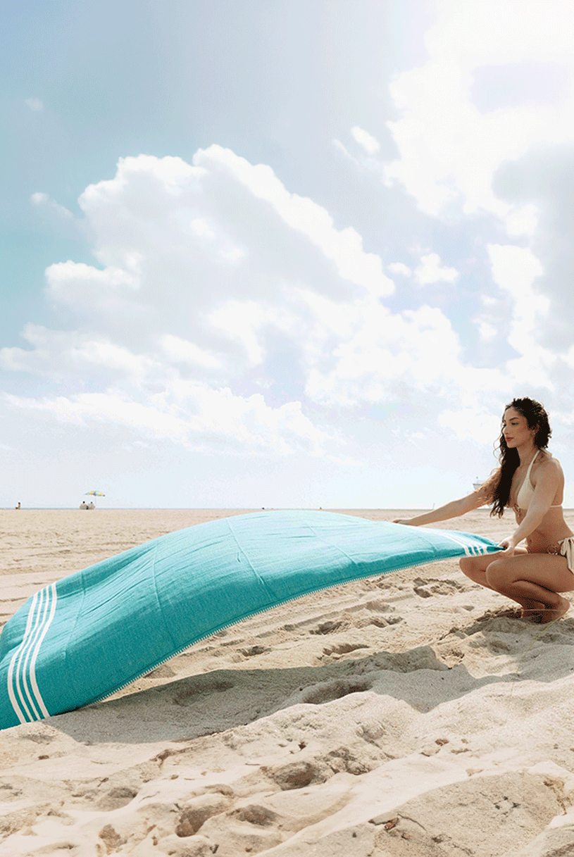 Farm House Turkish Towel without Fringe in color made of 100% Turkish cotton by buldano in Turkey