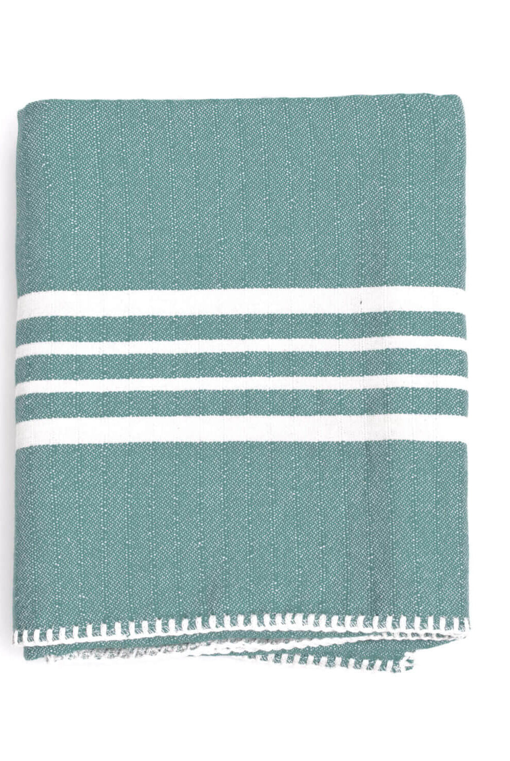 Farm House Turkish Towel without Fringe in Almond Green color made of 100% Turkish cotton by buldano in Turkey