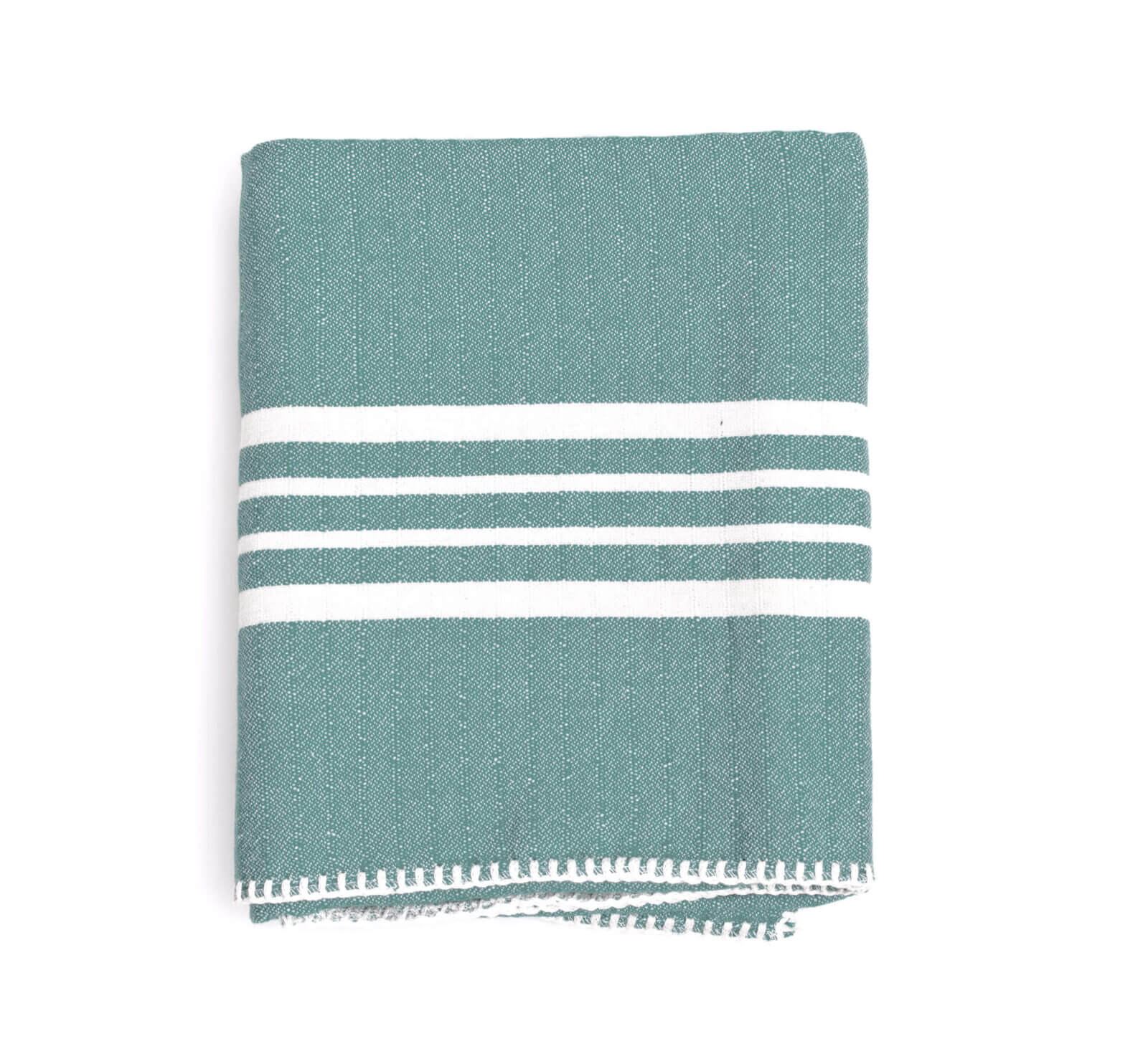 Farm House Turkish Towel without Fringe in Almond Green color made of 100% Turkish cotton by buldano in Turkey