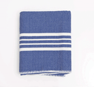 Farm House Turkish Towel without Fringe in ROYAL BLUE color made of 100% Turkish cotton by buldano in Turkey