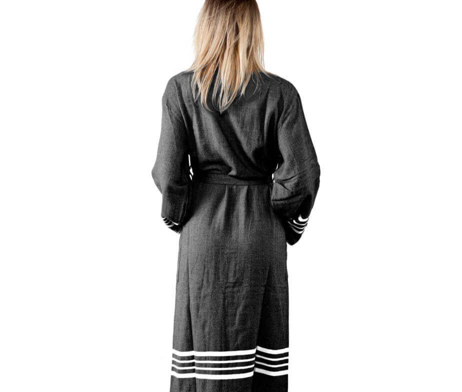 FARMHOUSE PREMIUM KIMONO ROBE in color made of 100% Turkish cotton Turkish Towel by buldano in Turkey