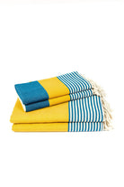 Petrol Blue / Yellow / Natural